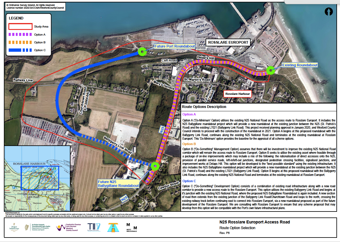 Rosslare Europort Access Route Options