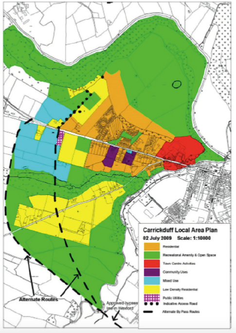 Carrickduff Local Area Plan map