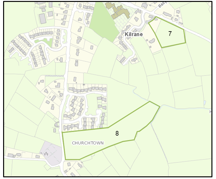Map - Kilrane and Churchtown